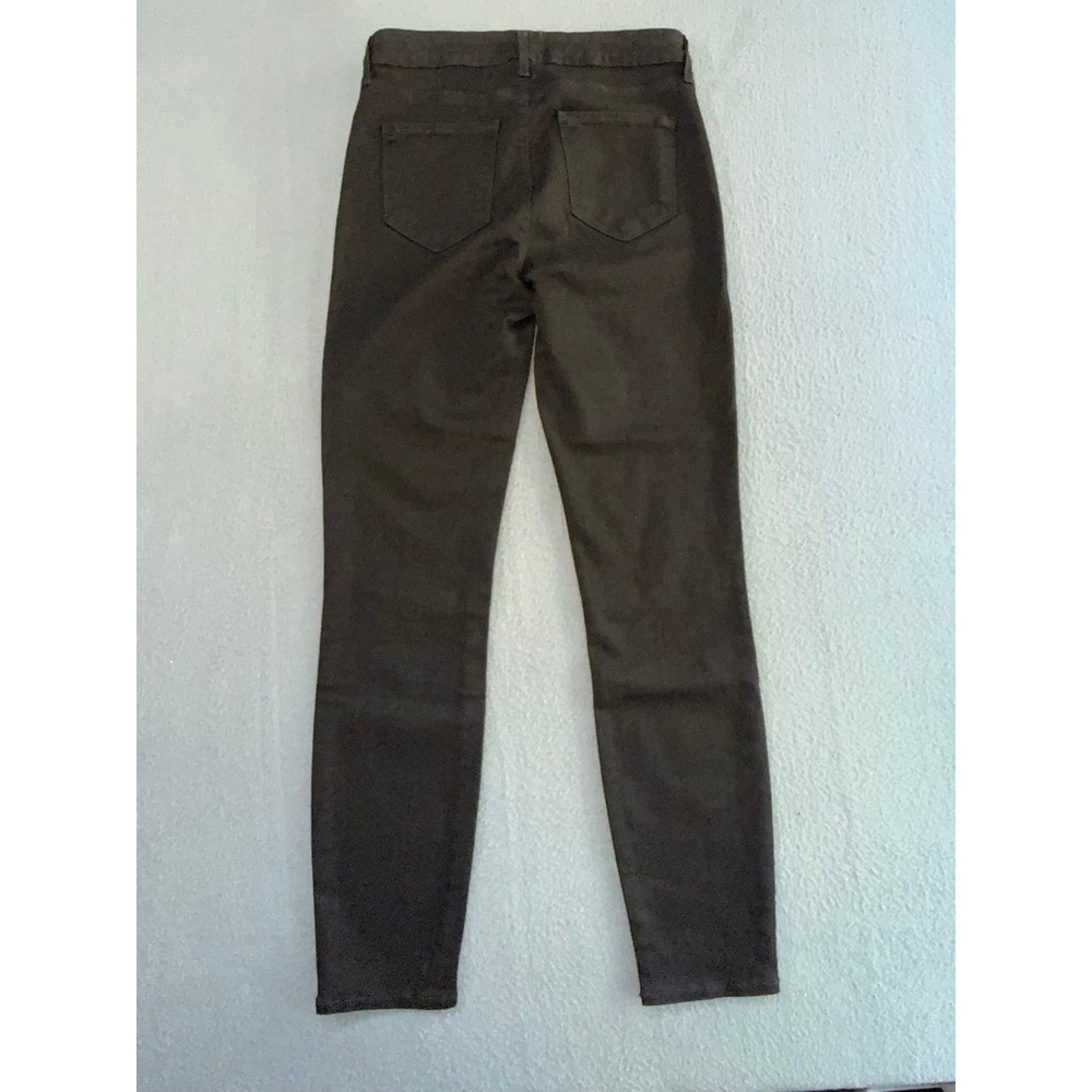 L'AGENCE Margot High Rise Skinny Crop Jeans Black Size 27 - Picture 3 of 6